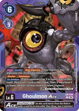 Ghoulmon ACE (Limited Card Pack) (LM-044) - World Convergence