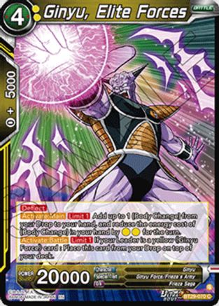 Ginyu, Elite Forces (BT29-070) - Fearsome Rivals