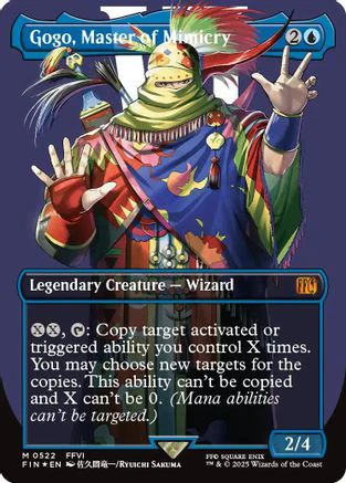 Gogo, Master of Mimicry (Borderless) (Surge Foil) (FIN-522) - FINAL FANTASY Foil