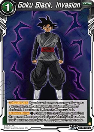 Goku Black, Invasion (BT29-103) - Fearsome Rivals Foil