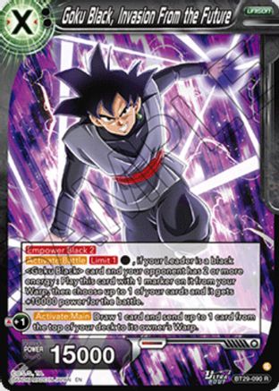 Goku Black, Invasion From the Future (BT29-090) - Fearsome Rivals Foil
