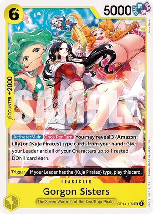 Gorgon Sisters (OP14-105) - The Azure Sea's Seven