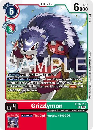 Grizzlymon (BT25-012) - Dual Revolution