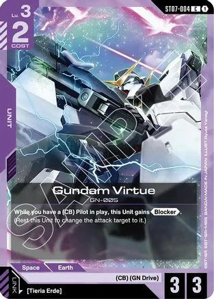 Gundam Virtue (ST07-004) (ST07-004) - Starter Deck 07 Celestial Drive