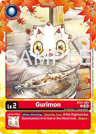 Gurimon (Regulation Battle Vol.3 Participant) (BT21-002) - World Convergence Foil
