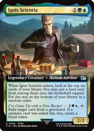 Ignis Scientia (Extended Art) (FIN-492) - FINAL FANTASY Foil