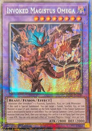 Invoked Magistus Omega (Starlight Rare) (BPRO-EN100) - Burst Protocol 1st Edition