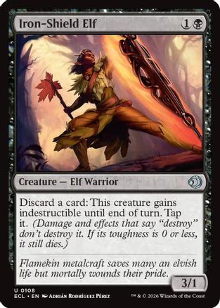 Iron-Shield Elf (ECL-108) - Lorwyn Eclipsed