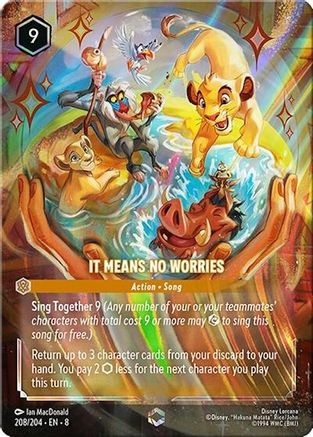 It Means No Worries (Enchanted) (208/204) - Reign of Jafar Holofoil
