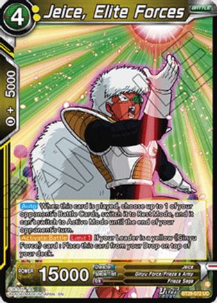 Jeice, Elite Forces (BT29-072) - Fearsome Rivals
