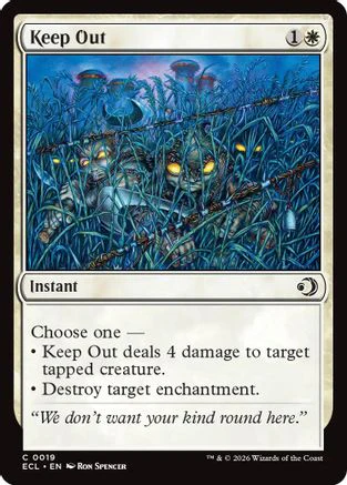Keep Out (ECL-019) - Lorwyn Eclipsed Foil