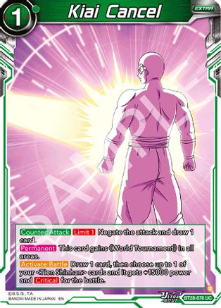 Kiai Cancel (BT28-076) - Prismatic Clash