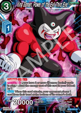 King Gomah, Power of the Evil Third Eye (BT28-030) - Prismatic Clash