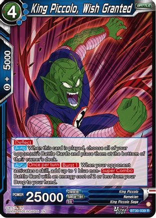 King Piccolo, Wish Granted (BT30-039) - Three Glorious Fighters Foil