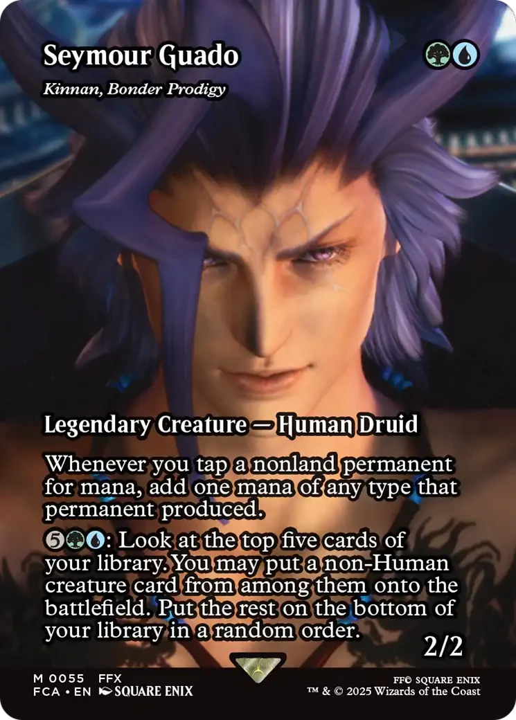 Kinnan, Bonder Prodigy (FCA-055) - FINAL FANTASY: Through the Ages / Seymour Guado (Borderless) Foil