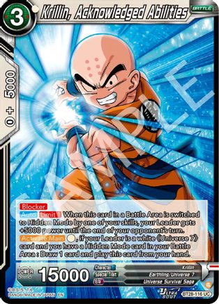 Krillin, Acknowledged Abilities (BT28-116) - Prismatic Clash