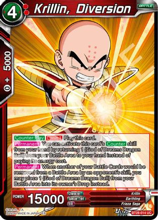 Krillin, Diversion (BT28-014) - Prismatic Clash