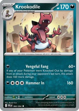 Krookodile 66 - ME02 Phantasmal Flames Reverse Holofoil