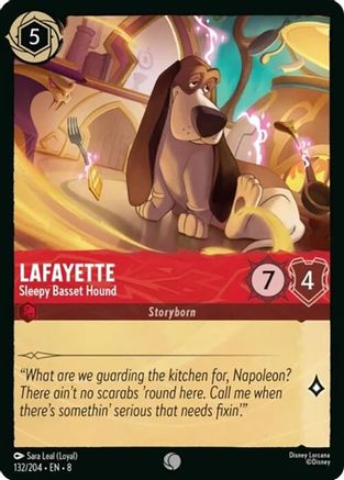 Lafayette - Sleepy Basset Hound (132/204) - Reign of Jafar Cold Foil