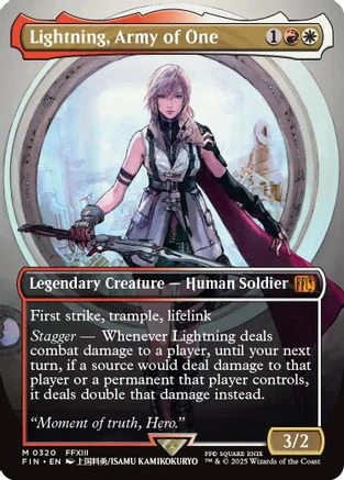 Lightning, Army of One (Borderless) (0320) (FIN-320) - FINAL FANTASY