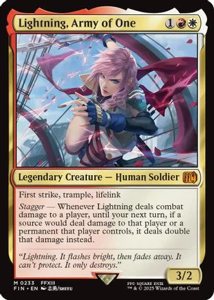 Lightning, Army of One (FIN-233) - FINAL FANTASY