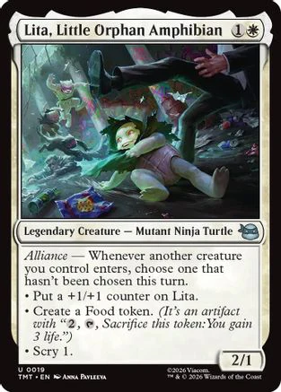 Lita, Little Orphan Amphibian (TMT-019) - Teenage Mutant Ninja Turtles Foil