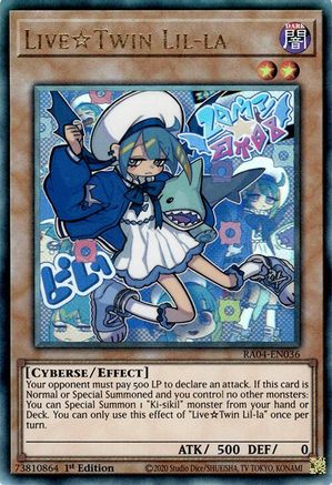 LiveTwin Lil-la (Ultimate Rare) (RA04-EN036) - Quarter Century Stampede 1st Edition