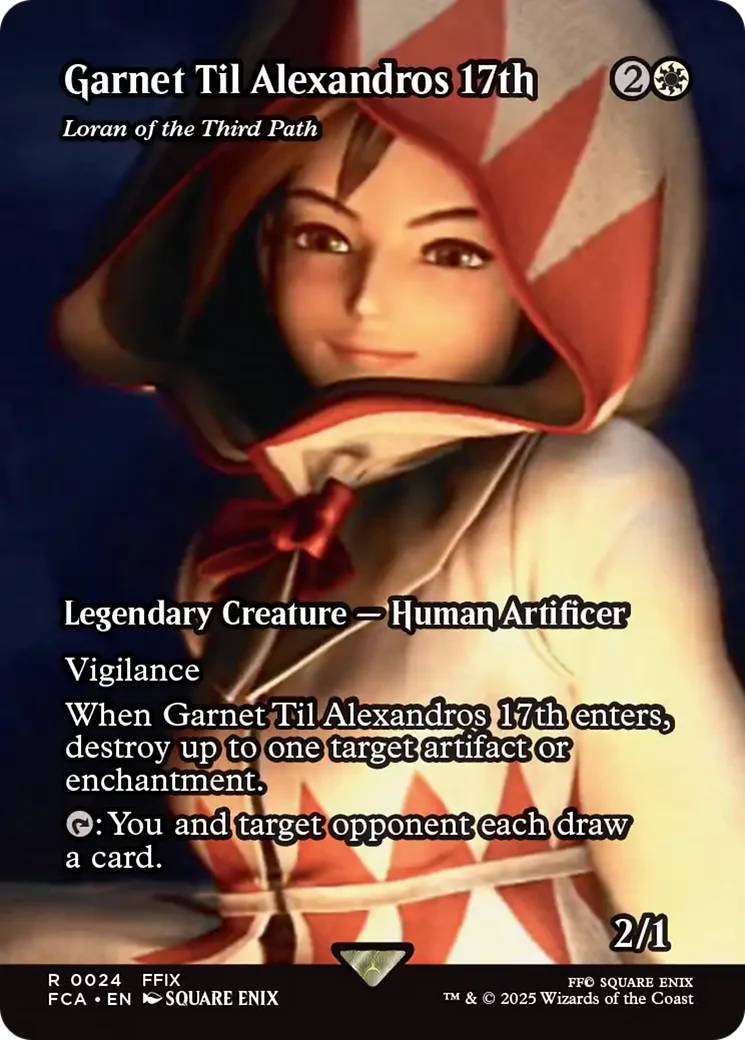 Loran of the Third Path (FCA-024) - FINAL FANTASY: Through the Ages / Garnet Til Alexandros 17th (Borderless) Foil