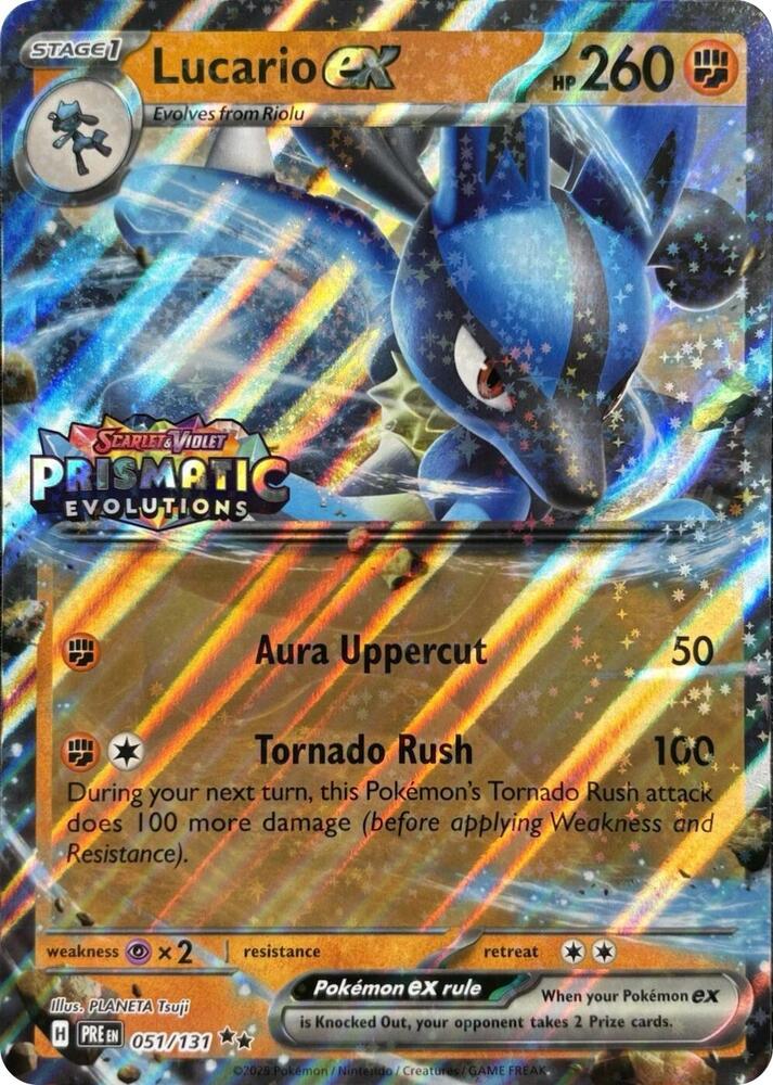 Lucario ex - (Stamped - SV Prismatic Evolutions Holofoil)