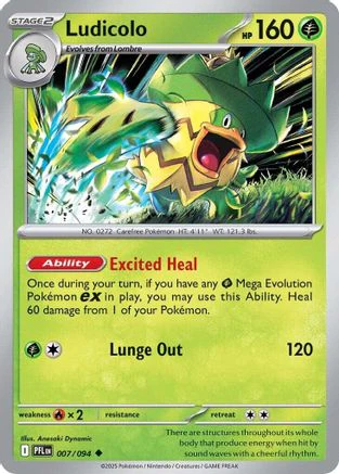 Ludicolo - 007/094 7 - ME02 Phantasmal Flames
