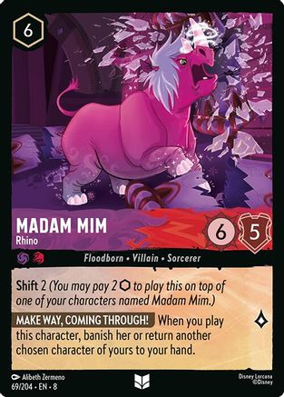 Madam Mim - Rhino (69/204) - Reign of Jafar