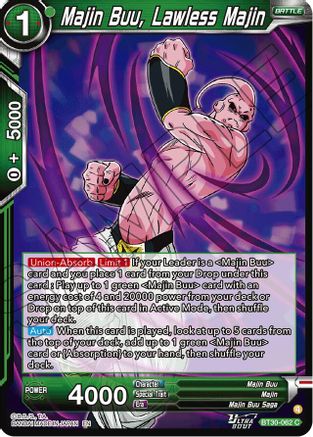 Majin Buu, Lawless Majin (BT30-062) - Three Glorious Fighters