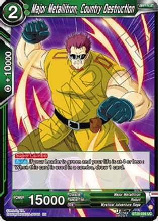 Major Metallitron, Country Destruction (BT29-056) - Fearsome Rivals
