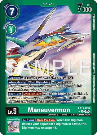 Maneuvermon (Limited Foil) (EX11-033) - Dawn of Liberator Foil