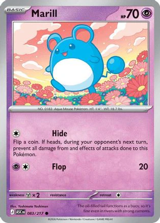 Marill - 083/217 83 - ME Ascended Heroes Reverse Holofoil