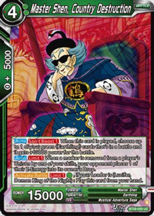 Master Shen, Country Destruction (BT29-055) - Fearsome Rivals