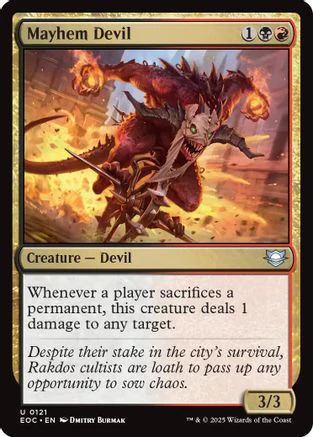 Mayhem Devil (EOC-121) - Commander: Edge of Eternities