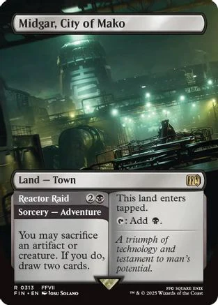 Midgar, City of Mako (Borderless) (FIN-313) - FINAL FANTASY Foil