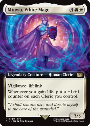 Minwu, White Mage (Extended Art) (FIN-430) - FINAL FANTASY Foil