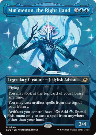 Mm'menon, the Right Hand (Borderless) (EOE-290) - Edge of Eternities Foil