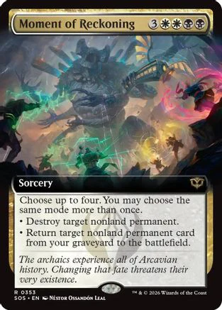 Moment of Reckoning (Extended Art) (SOS-353) - Secrets of Strixhaven