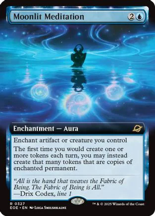 Moonlit Meditation (Extended Art) (EOE-327) - Edge of Eternities Foil