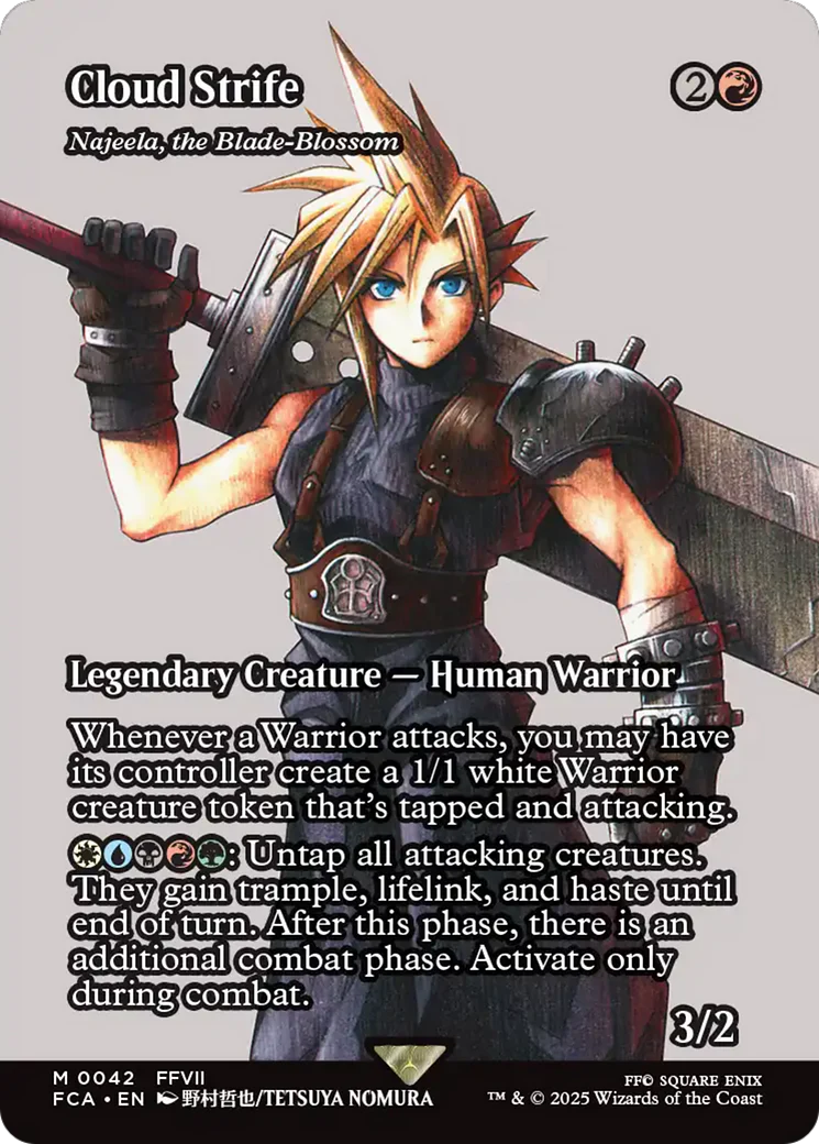 Najeela, the Blade-Blossom (FCA-042) - FINAL FANTASY: Through the Ages / Cloud Strife (Borderless)