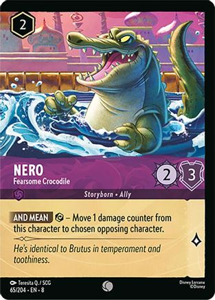Nero - Fearsome Crocodile (65/204) - Reign of Jafar Cold Foil