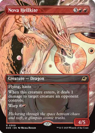 Nova Hellkite (Borderless) (EOE-309) - Edge of Eternities Foil