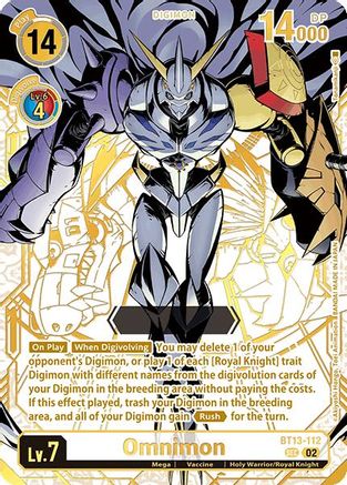 Omnimon (Rare Pull) (BT13-112) - World Convergence