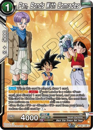 Pan, Bonds With Comrades (BT30-126) - Three Glorious Fighters