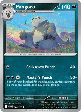 Pangoro 140 - ME Ascended Heroes Reverse Holofoil