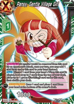 Pansy, Gentle Village Girl (BT29-044) - Fearsome Rivals