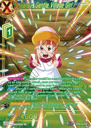 Pansy, Gentle Village Girl (SPR) (BT29-044) - Fearsome Rivals Foil